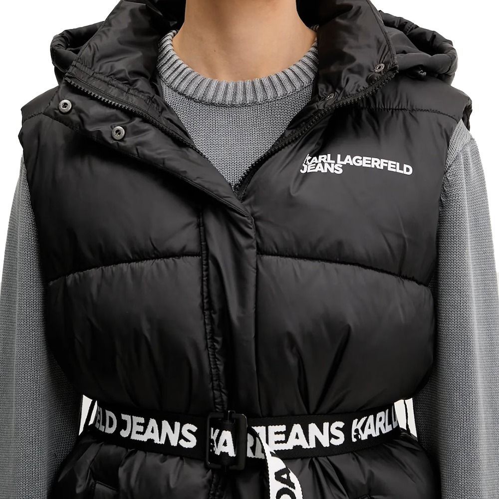 KARL LAGERFELD BELTED PUFFER VEST A3W15025 3