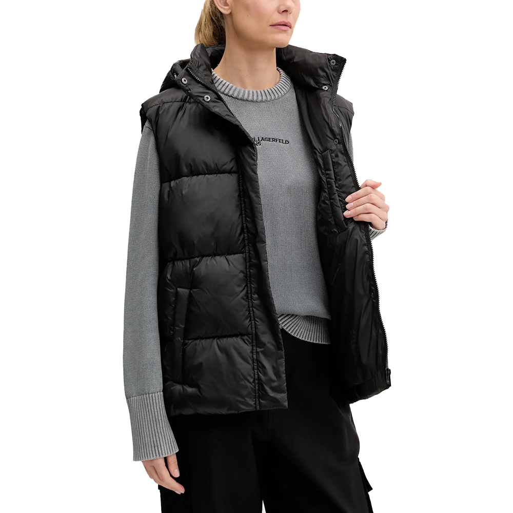 KARL LAGERFELD BELTED PUFFER VEST A3W15025 4