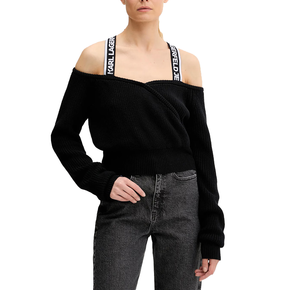 KARL LAGERFELD CUT-OUT SWEATER A3W18009 1