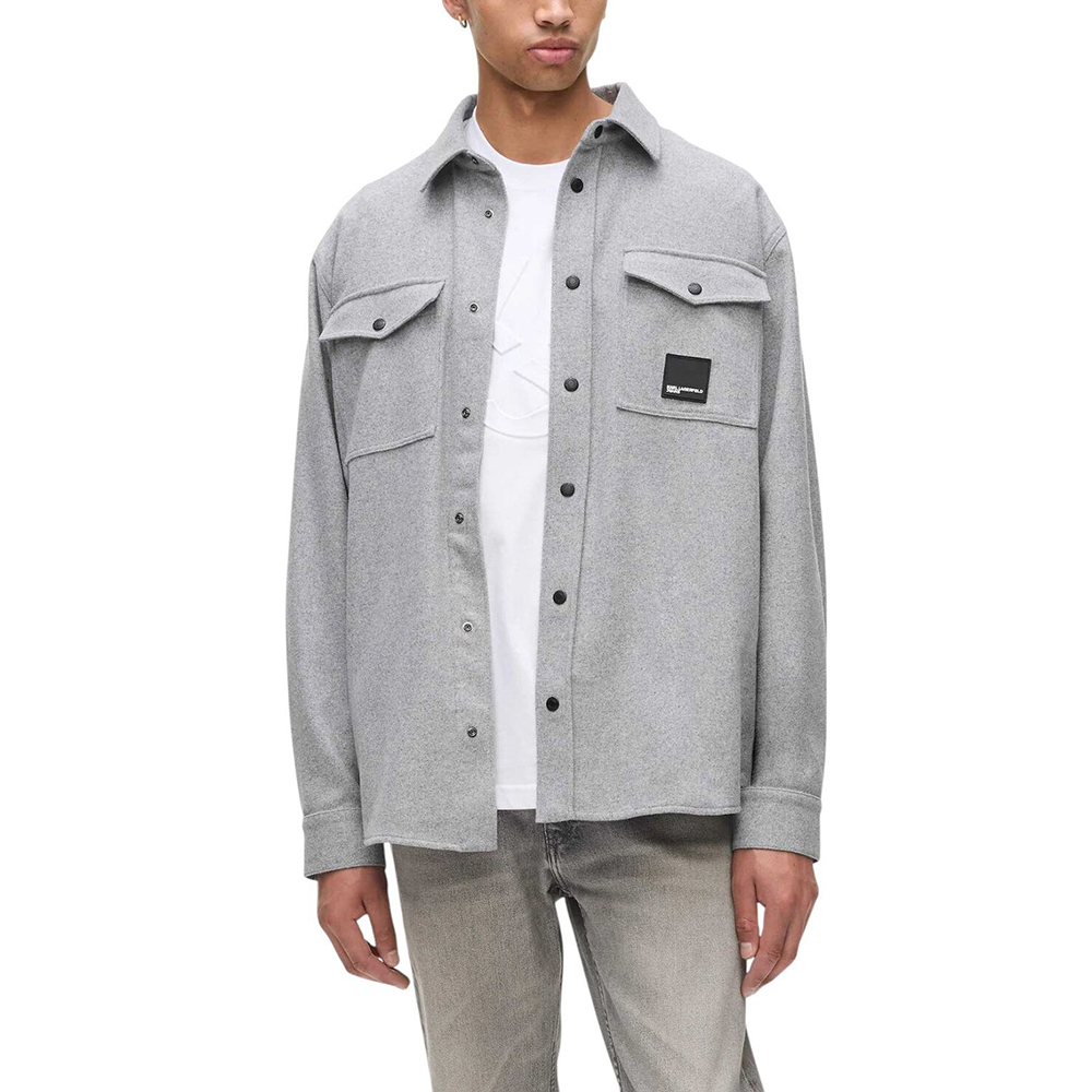KARL LAGERFELD KLJ FLANNEL OVERSHIRT A4M16018 1