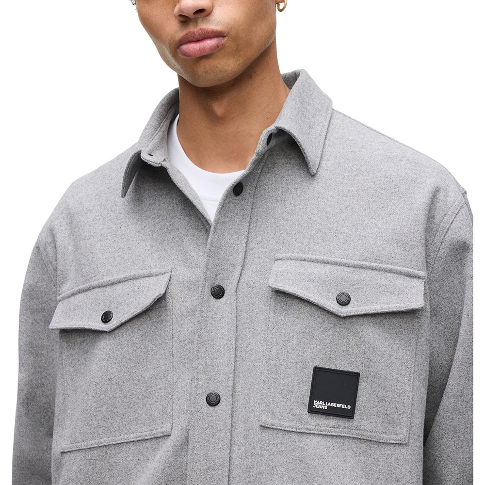 KARL LAGERFELD KLJ FLANNEL OVERSHIRT A4M16018 3