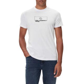 KARL LAGERFELD KLJ SLIM OUTLINE LOGO TEE A4M17020