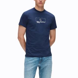 KARL LAGERFELD KLJ SLIM OUTLINE LOGO TEE A4M17020