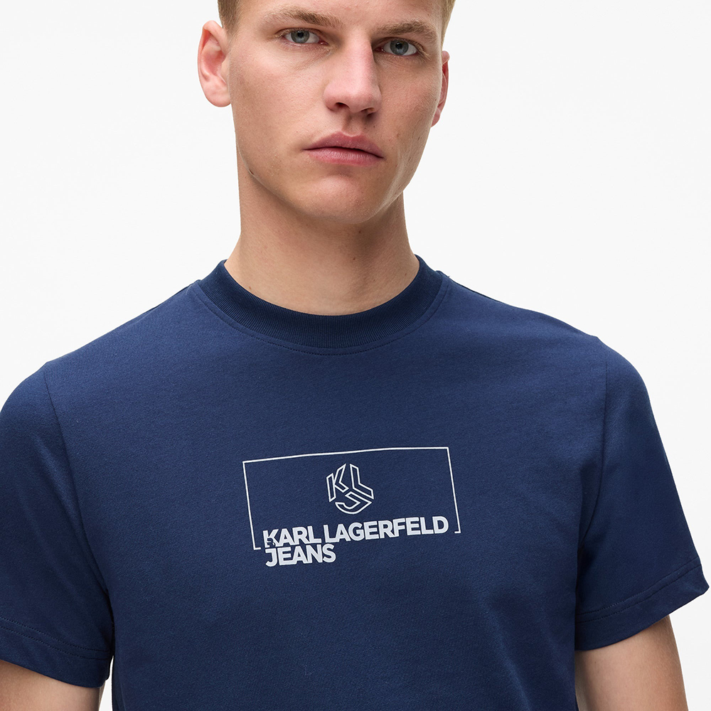 KARL LAGERFELD KLJ SLIM OUTLINE LOGO TEE A4M17020 3