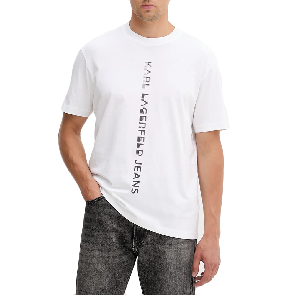 KARL LAGERFELD REG VERTICAL LOGO TEE A4M17021 1