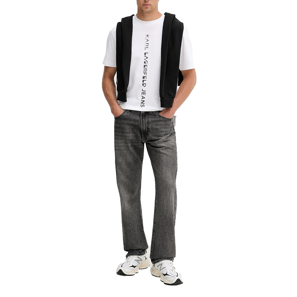 KARL LAGERFELD REG VERTICAL LOGO TEE A4M17021 3