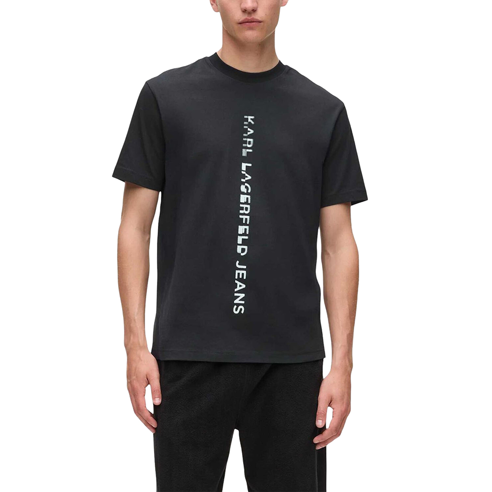 KARL LAGERFELD REG VERTICAL LOGO TEE A4M17021 1