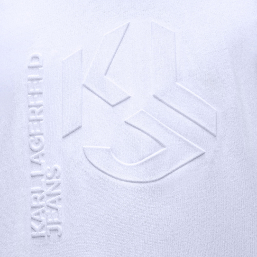 KARL LAGERFELD KLJ REG SS EMBOSSED LOGO TEE A4M17033 3