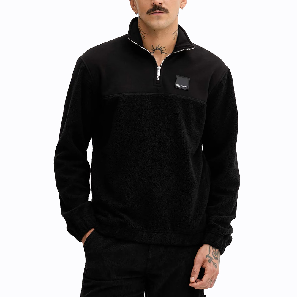 KARL LAGERFELD KLJ REG POLAR FLEECE ZIP SWEAT A4M20018 1