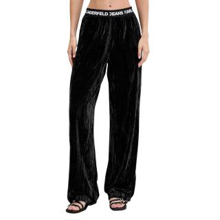 KARL LAGERFELD KLJ VELVET SWEATPANT WIDE LEG A4W10135