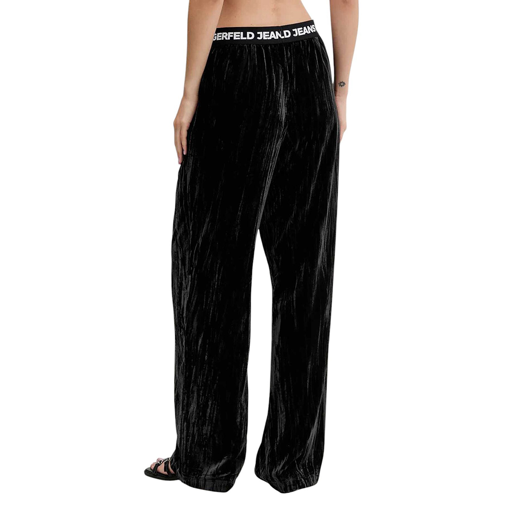 KARL LAGERFELD KLJ VELVET SWEATPANT WIDE LEG A4W10135 3