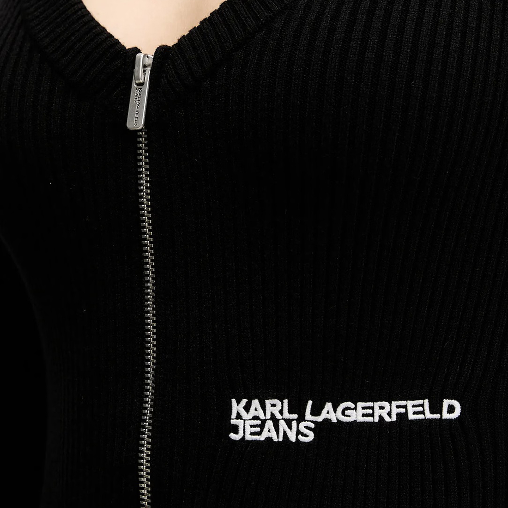 KARL LAGERFELD KLJ ZIP MIDI KNIT DRESS A4W13011 3