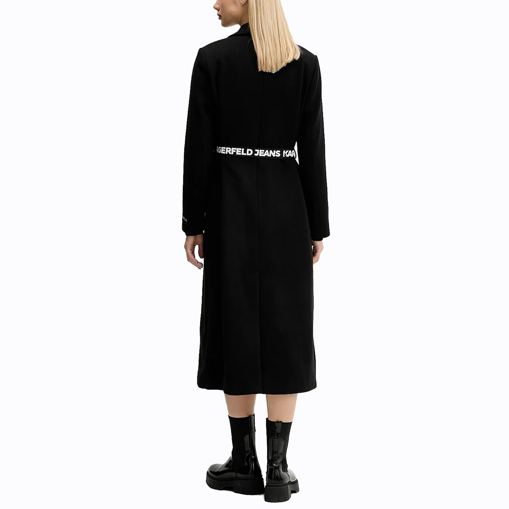 KARL LAGERFELD KLJ BELTED WOOL COAT A4W15056 2