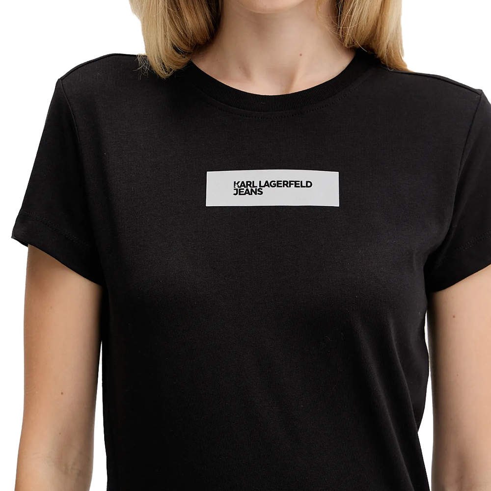 KARL LAGERFELD KLJ SLIM REFLECTIVE LOGO TEE A4W17002 3
