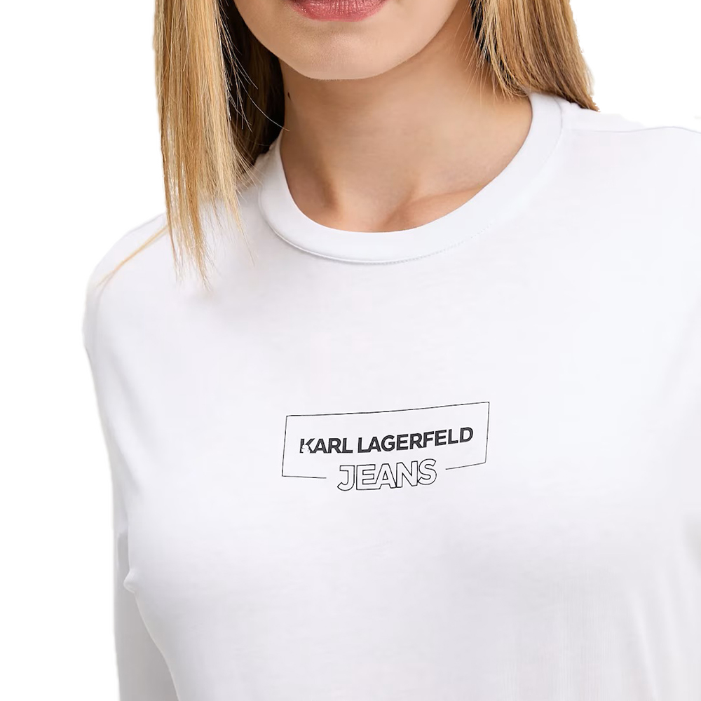 KARL LAGERFELD KLJ REG OUTLINE LOGO TEE A4W17003 3