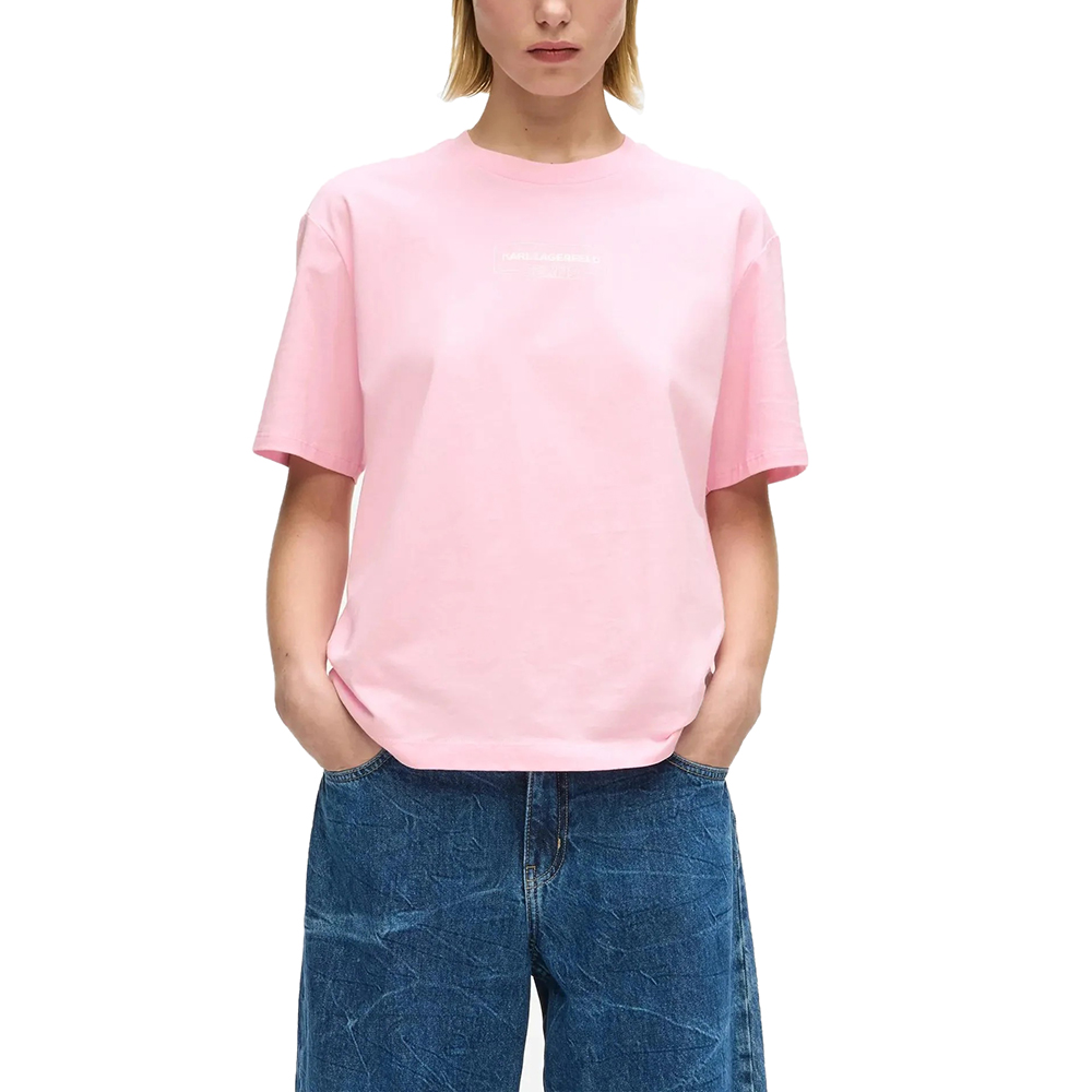 KARL LAGERFELD KLJ REG OUTLINE LOGO TEE A4W17003 1