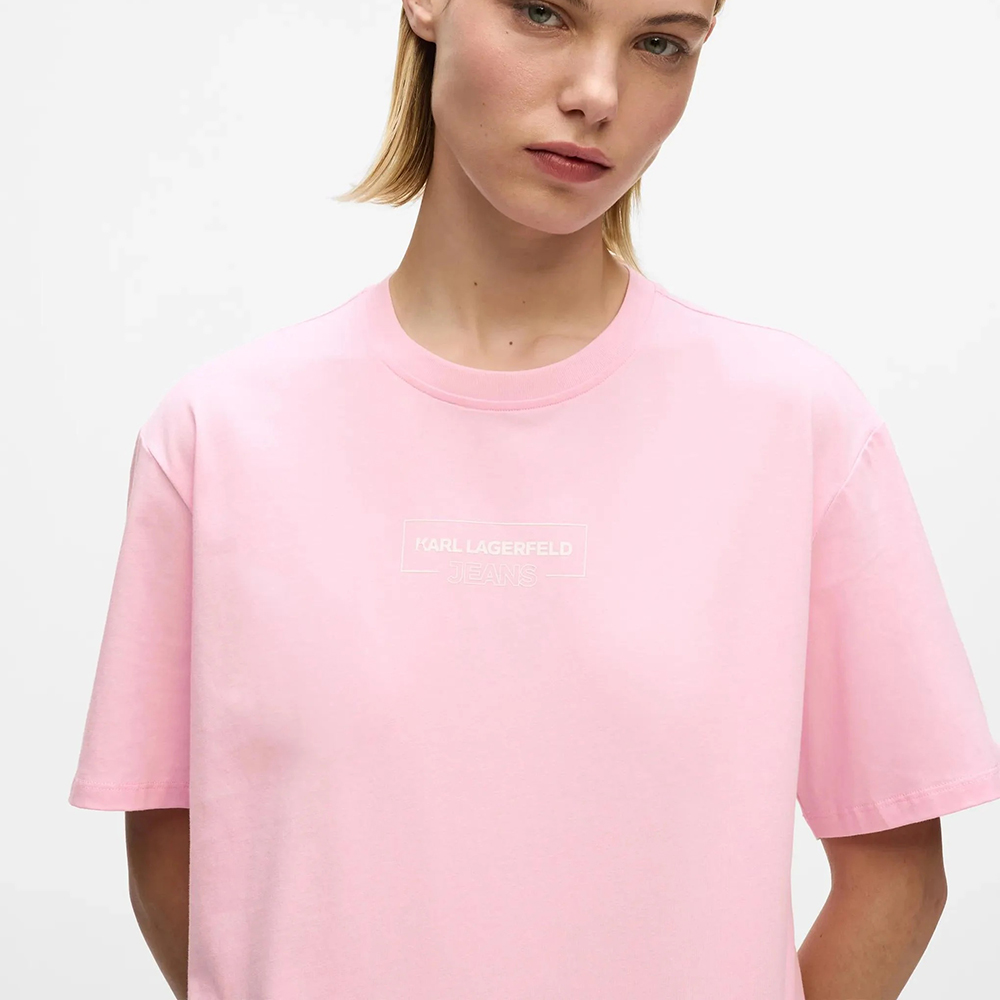 KARL LAGERFELD KLJ REG OUTLINE LOGO TEE A4W17003 3