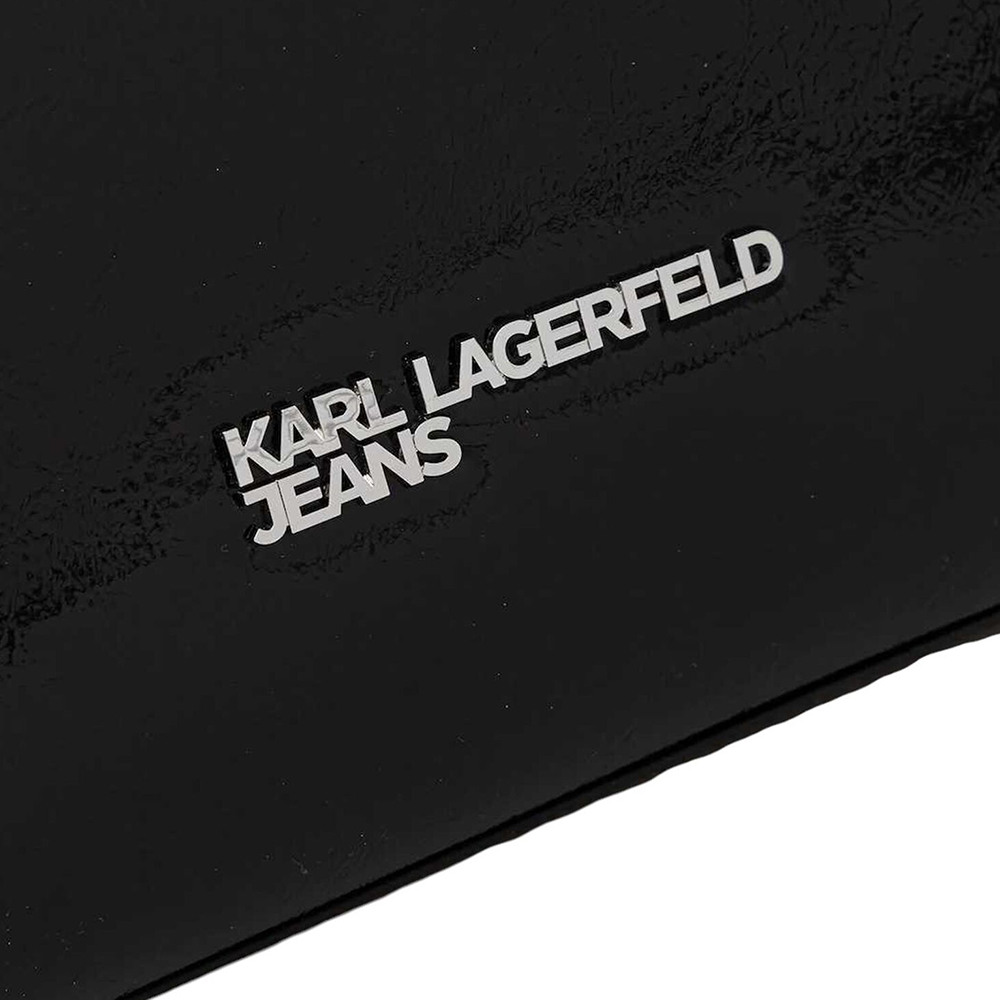 KARL LAGERFELD KLJ METAL LOGO TOTE SHINY A4W30167 3