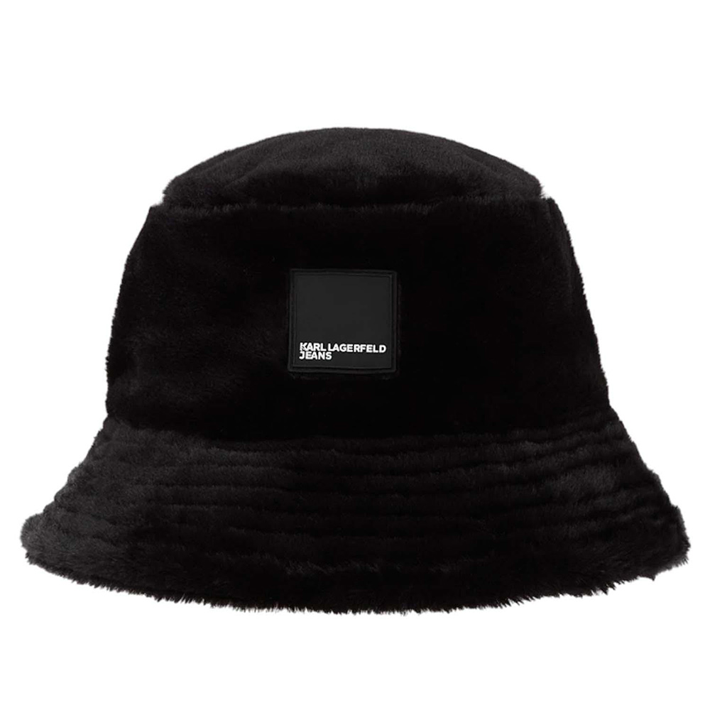 KARL LAGERFELD KLJ FAUX FUR BUCKET HAT A4W33078 1