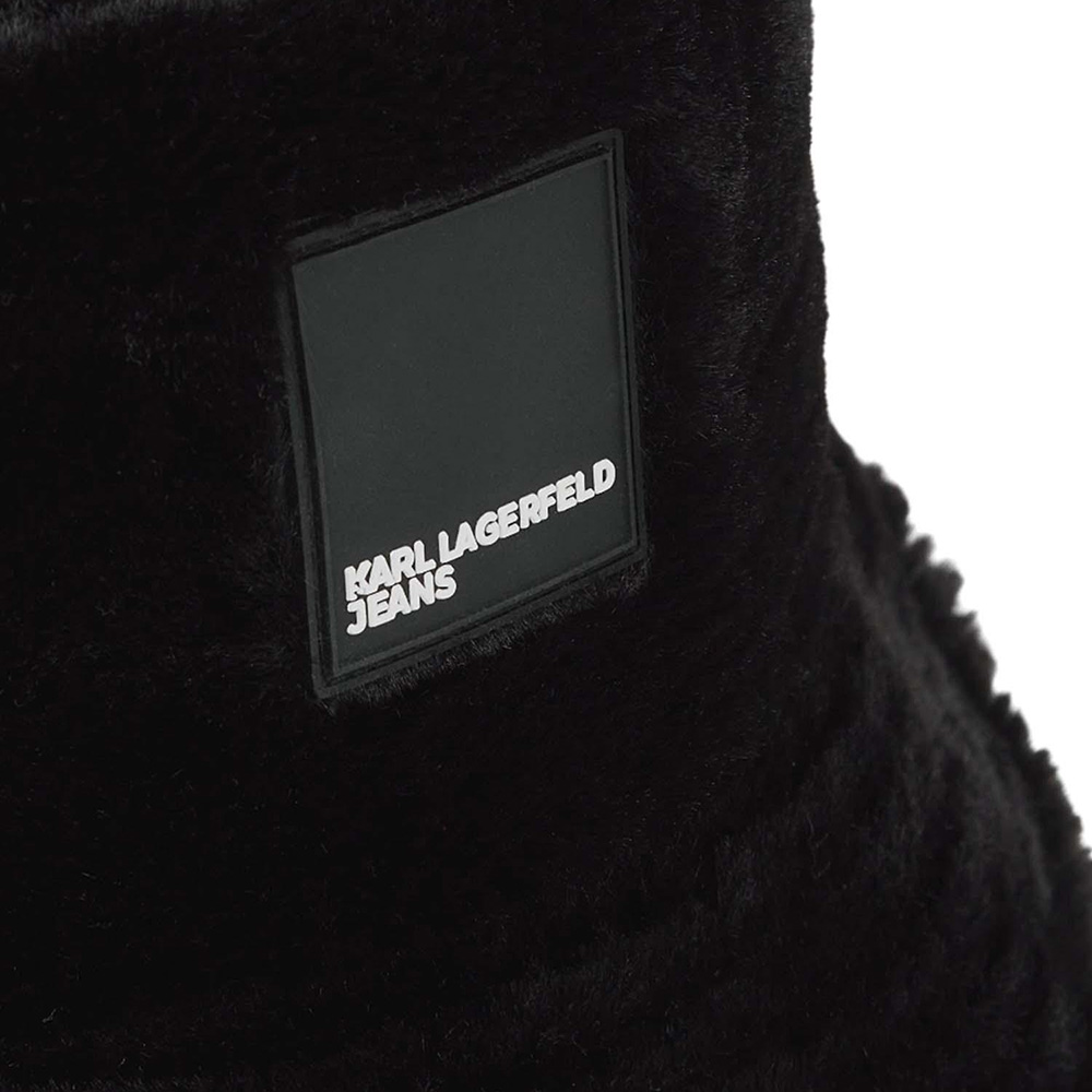 KARL LAGERFELD KLJ FAUX FUR BUCKET HAT A4W33078 3