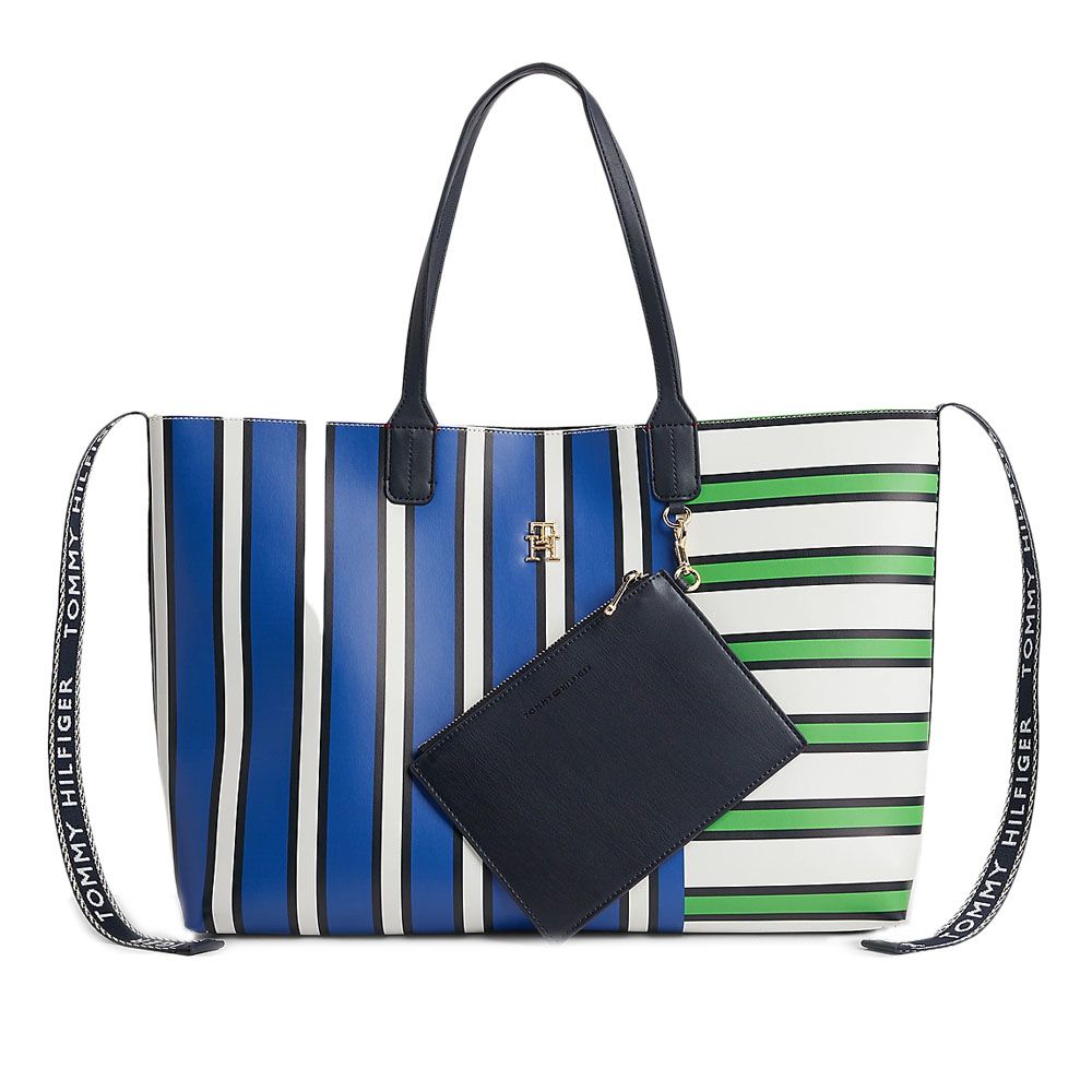 TOMMY HILFIGER ICONIC TOMMY TOTE STRIPE MIX AW0AW14766 1