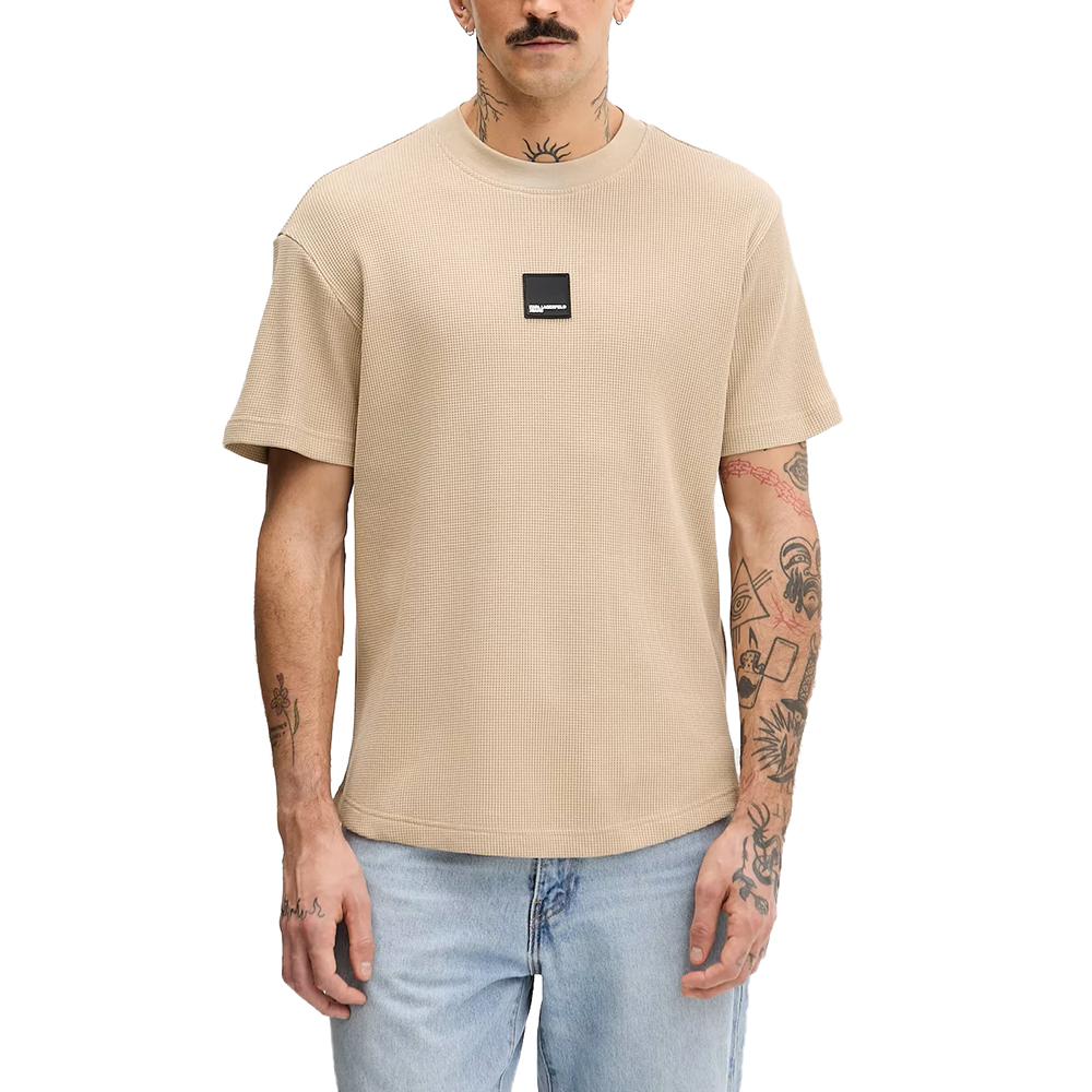 KLJ CURVED HEM WAFFLE TEE B1M17082 1