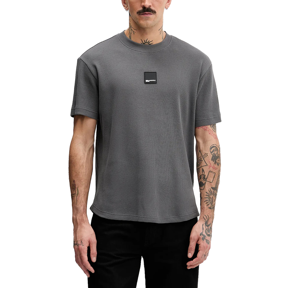 KLJ CURVED HEM WAFFLE TEE B1M17082 1