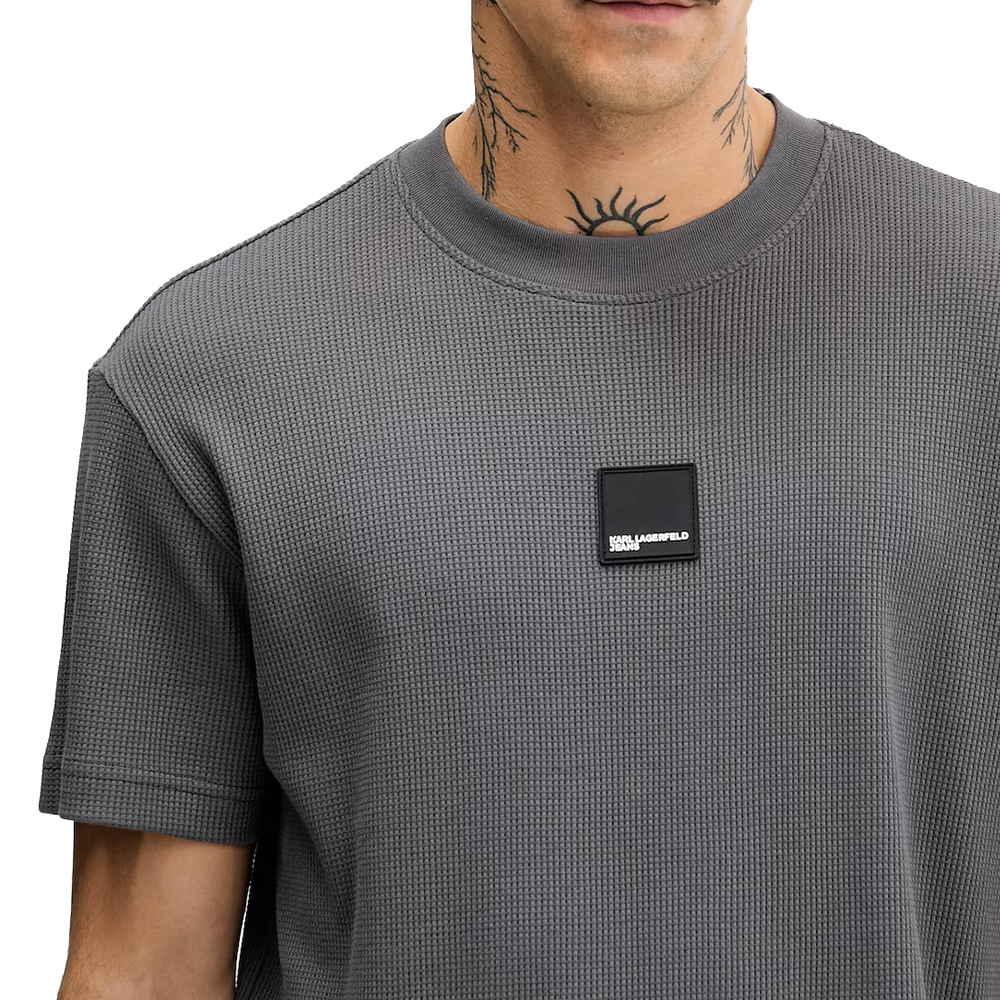 KLJ CURVED HEM WAFFLE TEE B1M17082 3