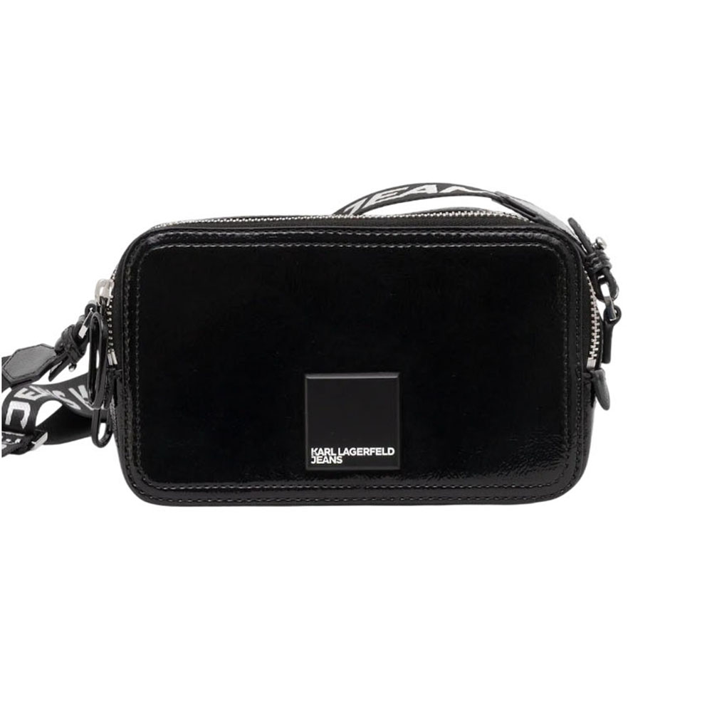 KLJ BOX LOGO CAMERA BAG GLOSSY B1W30137 1
