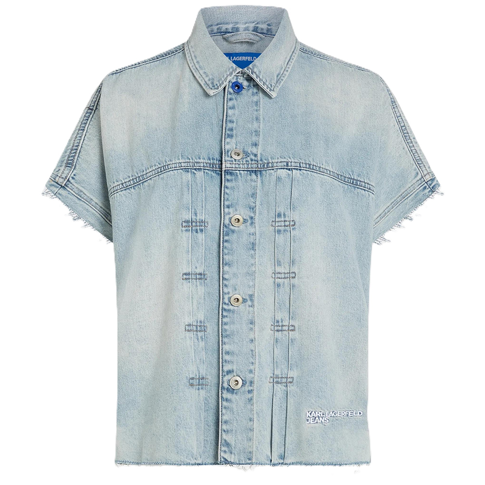 KARL LAGERFELD FADED DENIM JACKET B2W14036 4