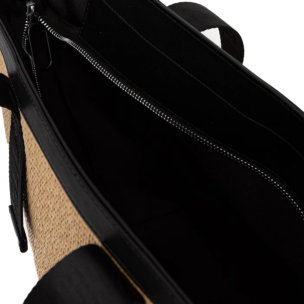 KARL LAGERFELD BOX LOGO RAFFIA SHOPPER B2W30113 4