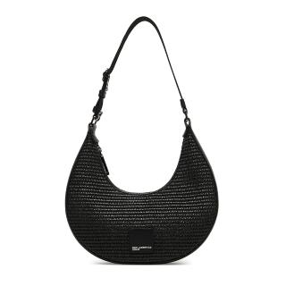 KARL LAGERFELD KLJ BOX LOGO RAFFIA HALFMOON B2W30120