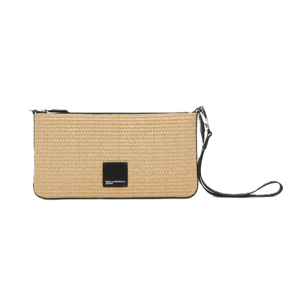 KARL LAGERFELD KLJ BOX LOGO RAFFIA POUCH B2W30213 1