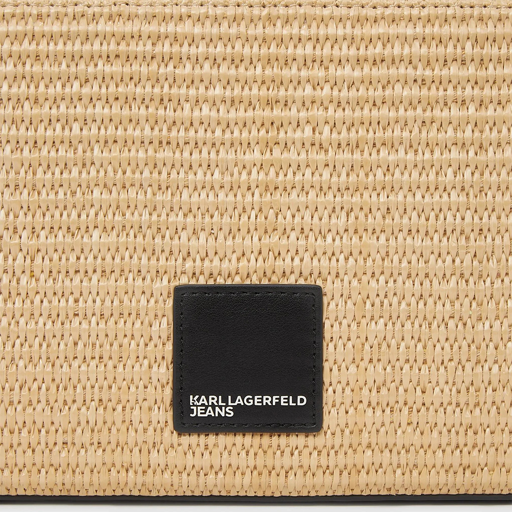 KARL LAGERFELD KLJ BOX LOGO RAFFIA POUCH B2W30213 3