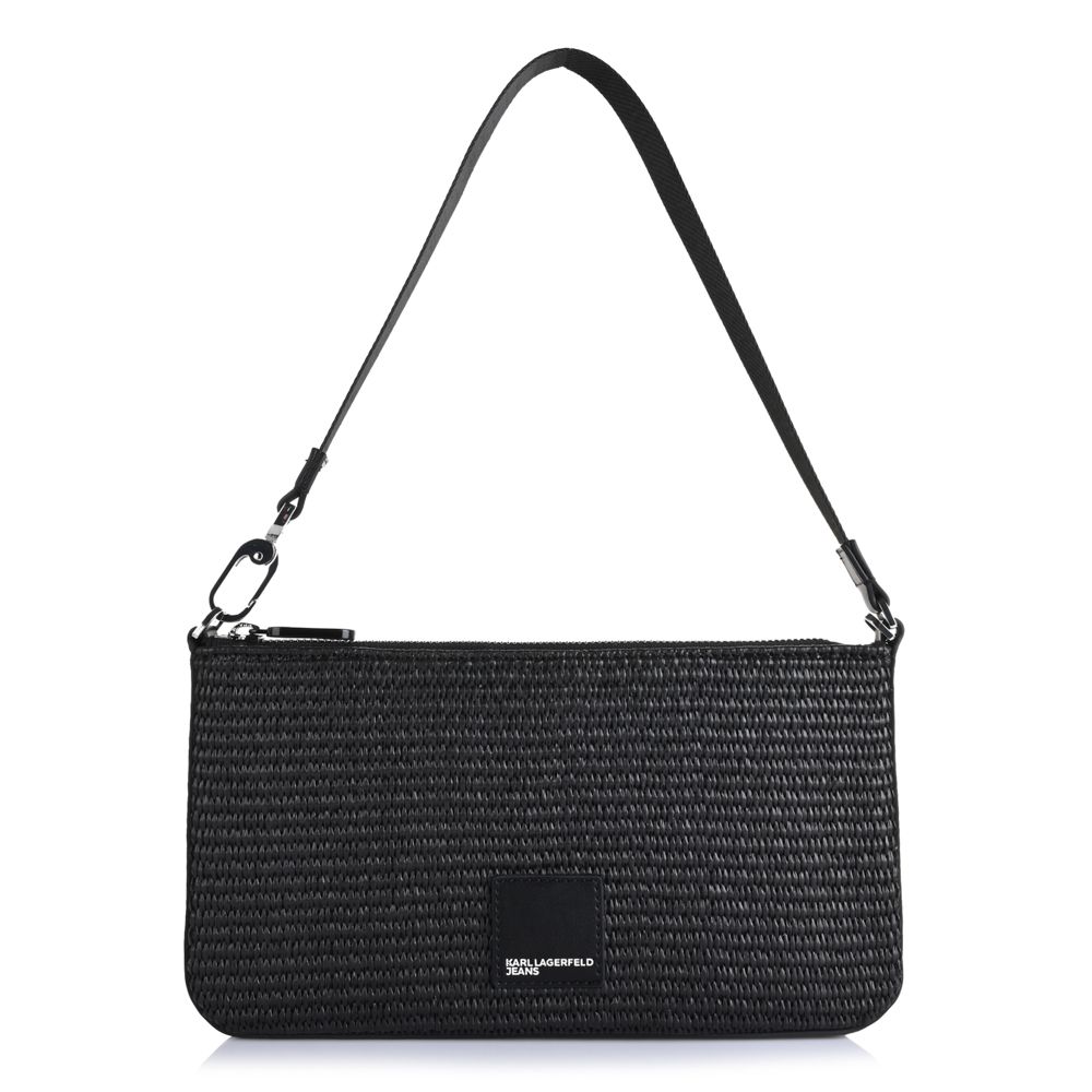 KARL LAGERFELD KLJ BOX LOGO RAFFIA POUCH B2W30213 1