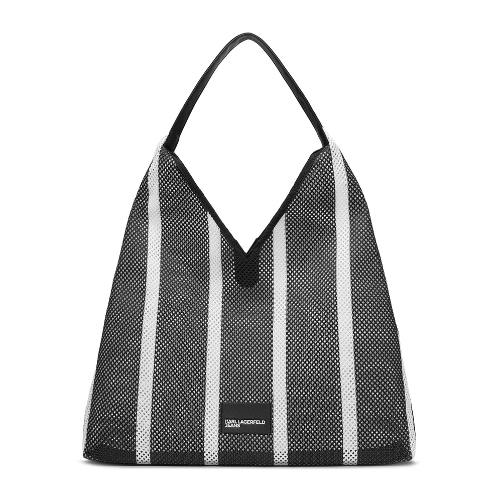 KARL LAGERFELD STRIPES MESH SUMMER TOTE B2W50049 1