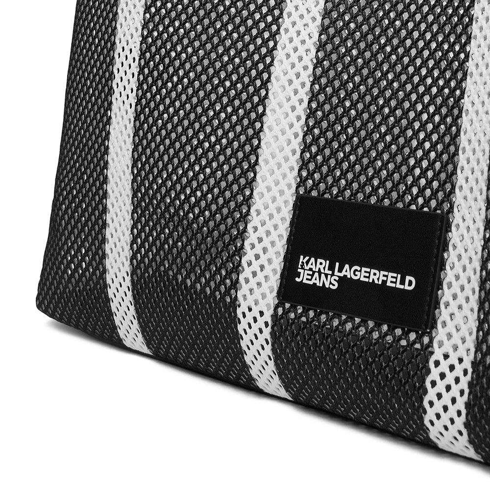 KARL LAGERFELD STRIPES MESH SUMMER TOTE B2W50049 2