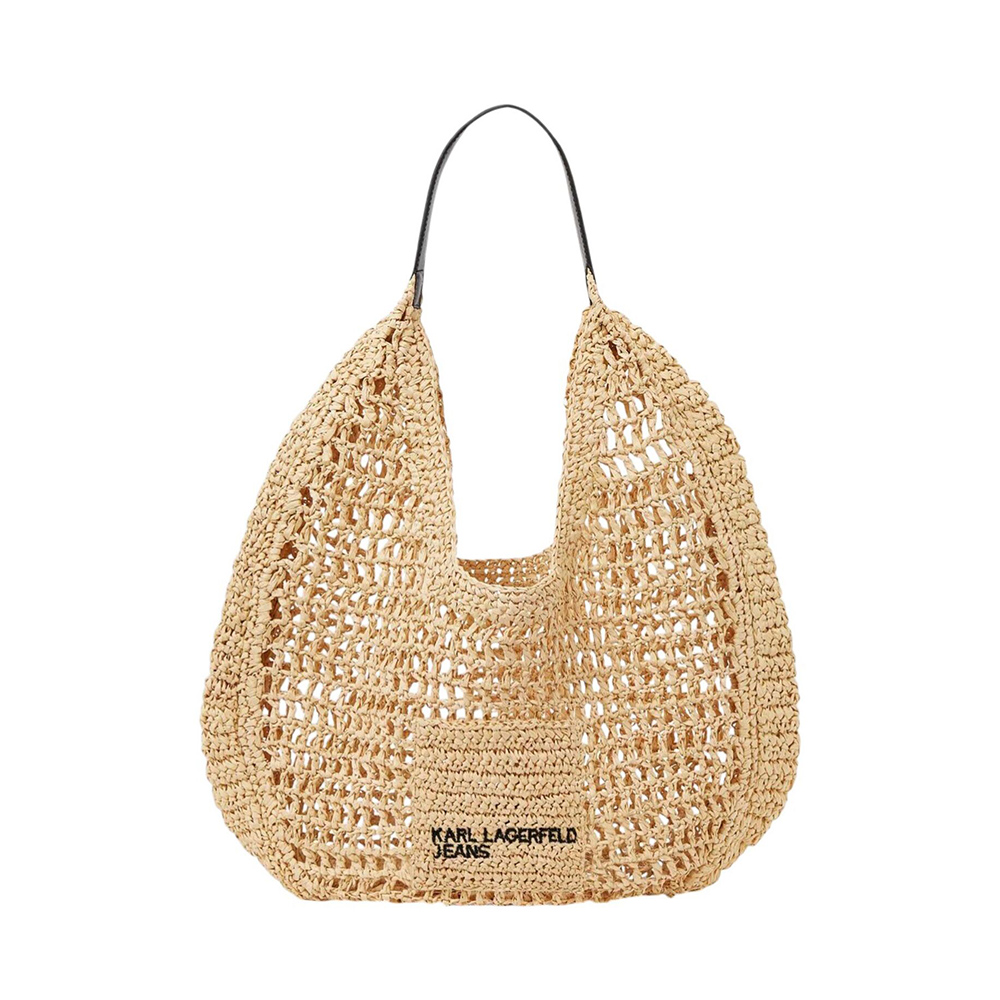 KARL LAGERFELD RAFFIA SUMMER HOBO B2W50050 1