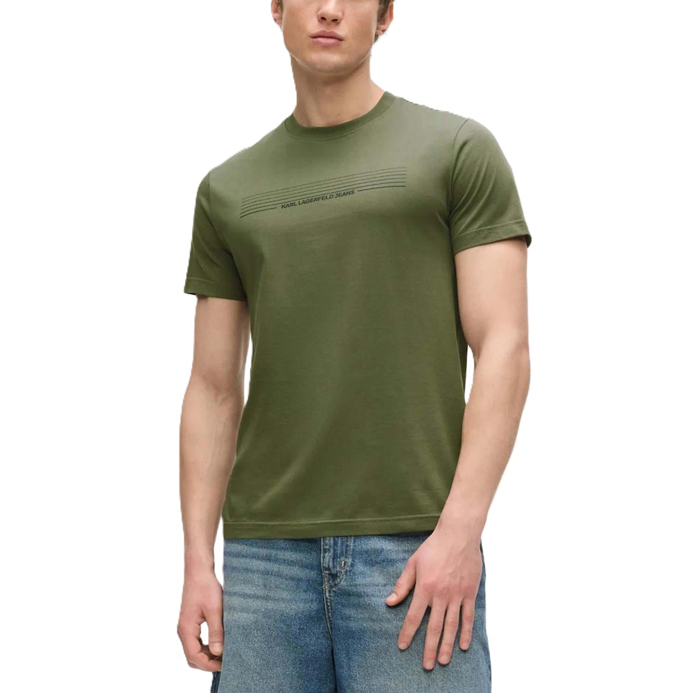 KARL LANGERFELD SLIM STRIPES LOGO TEE B3M17001 1