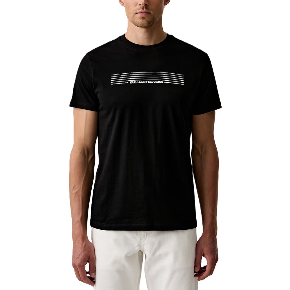 KARL LANGERFELD SLIM STRIPES LOGO TEE B3M17001 1
