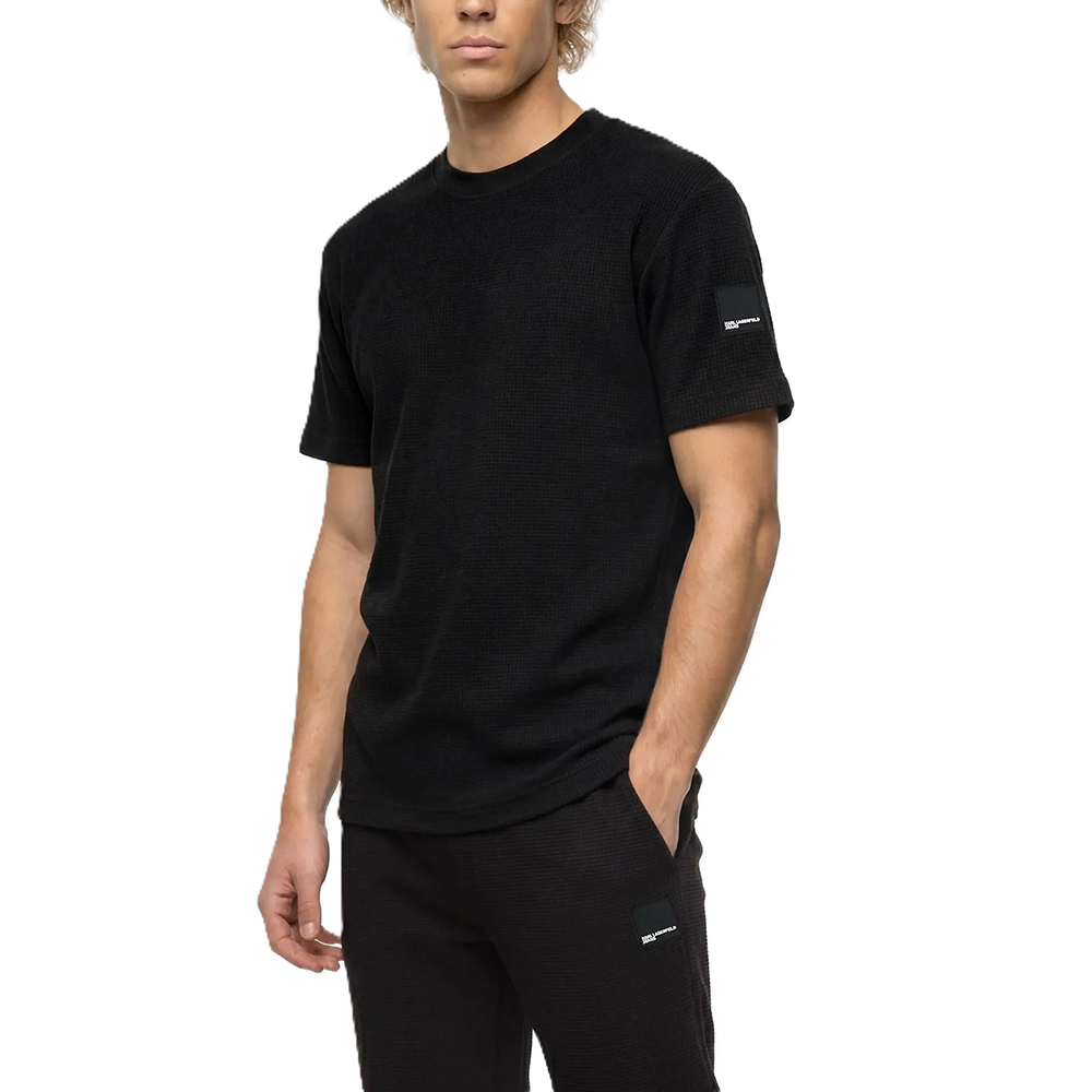 KARL LAGERFELD REG SS WAFFLE TEE B3M17088 1