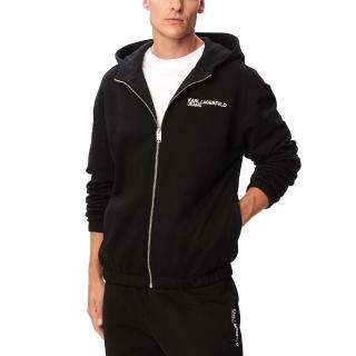 KARL LANGERFELD RELAXED ZIP-UP HOODIE B3M20009