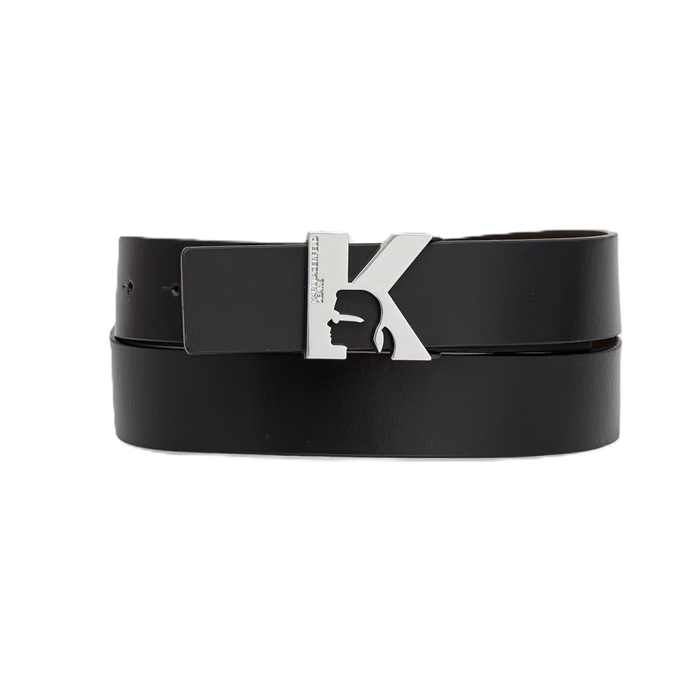 KARL LAGERFELD REVERSIBLE K LEATHER BELT B3M33076 2