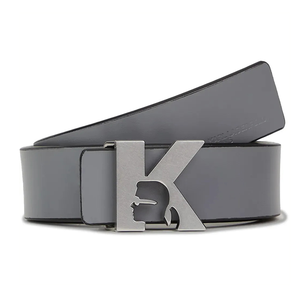KARL LAGERFELD REVERSIBLE K LEATHER BELT B3M33076 2