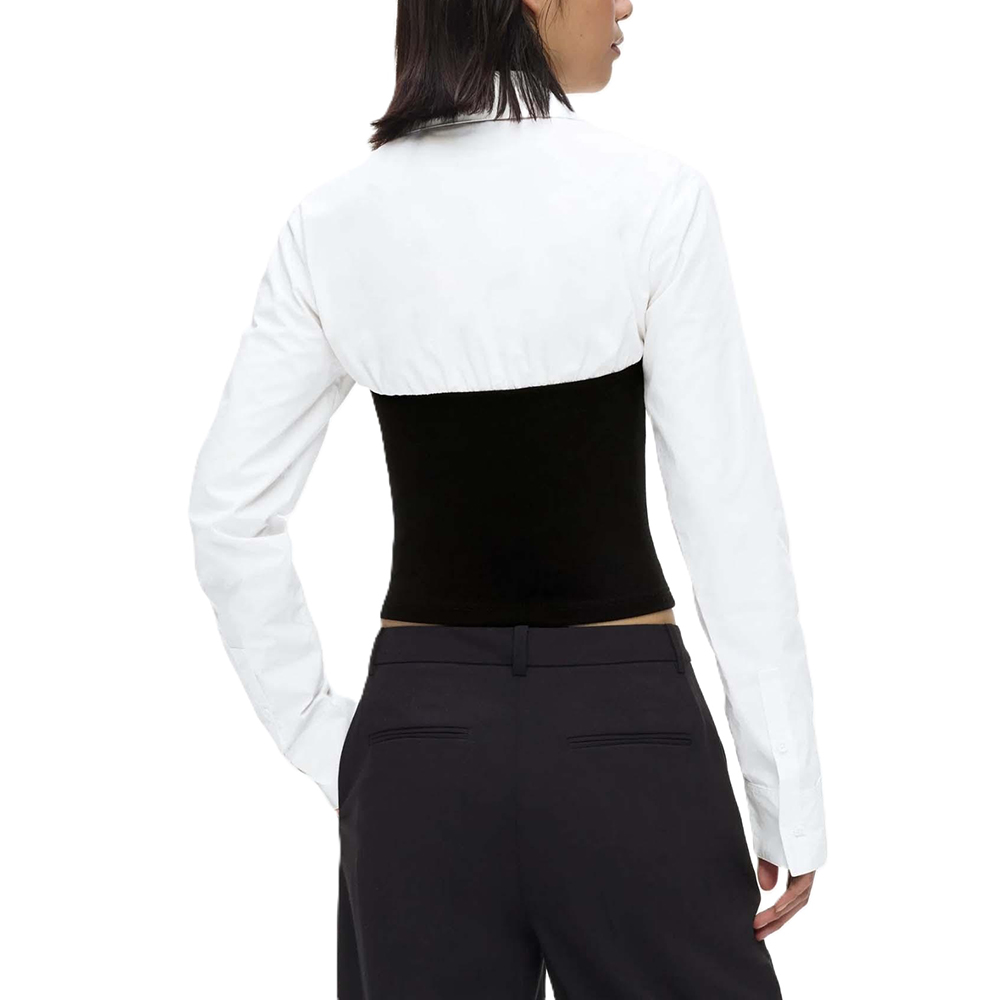 KARL LANGERFELD MIXED POPLIN BLOUSE B3W11002 2