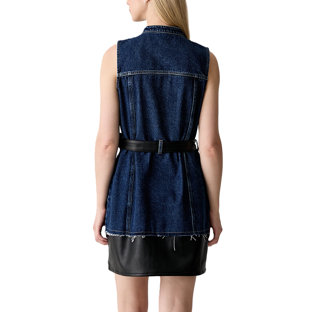 KARL LANGERFELD MIXED MATERIAL DRESS B3W13007 2