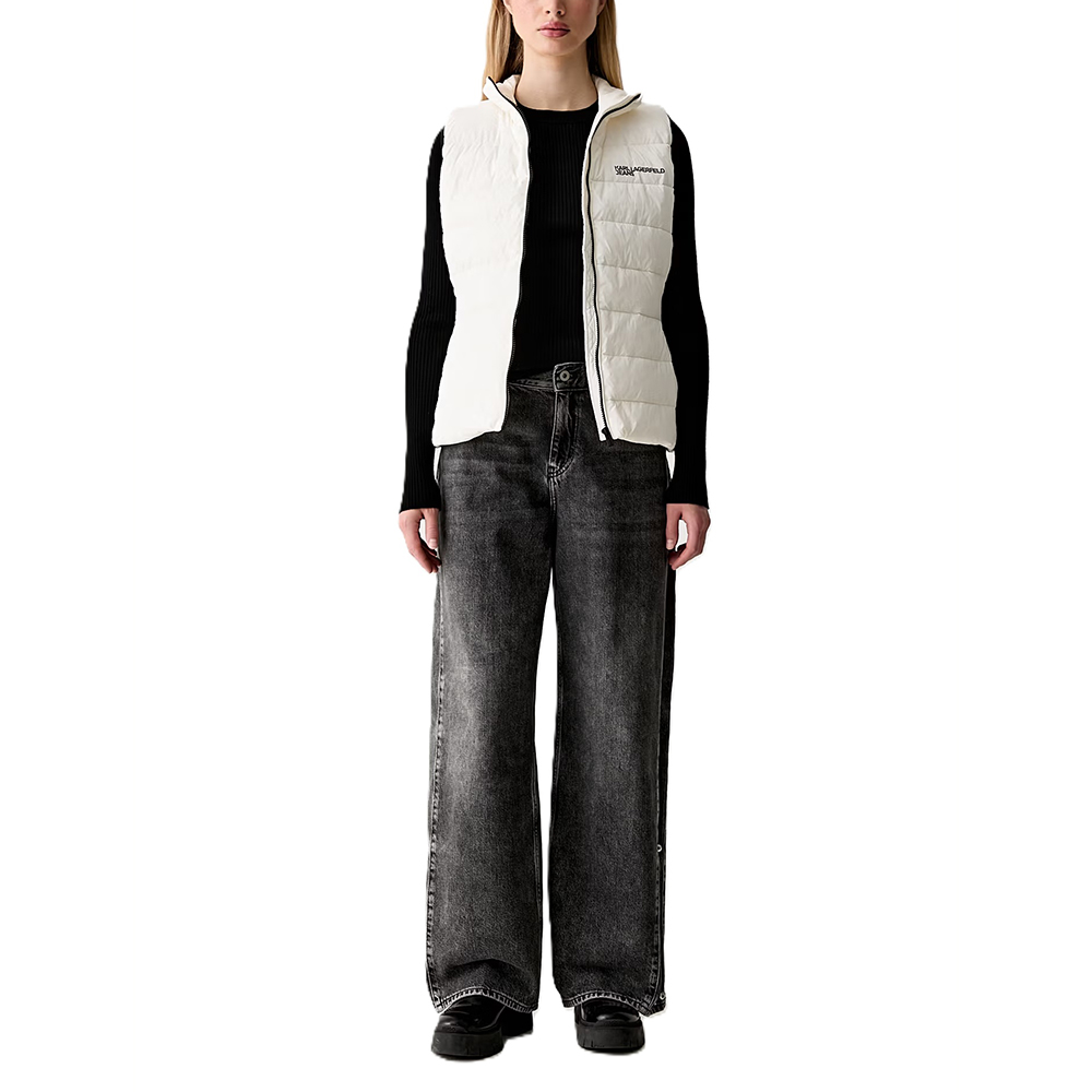 KARL LANGERFELD LIGHT PADDED LOGO VEST B3W15043 5