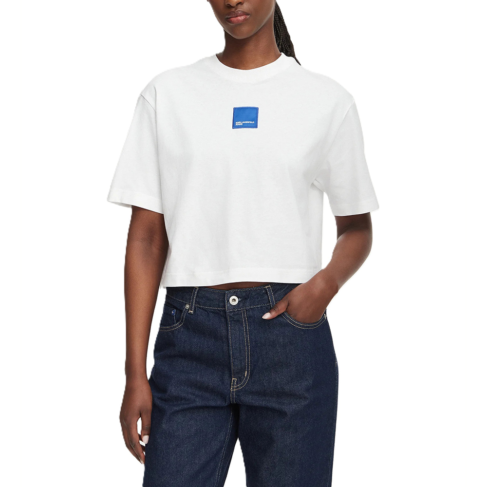 KARL LANGERFELD REG BOXY PATCH TEE B3W17022 1