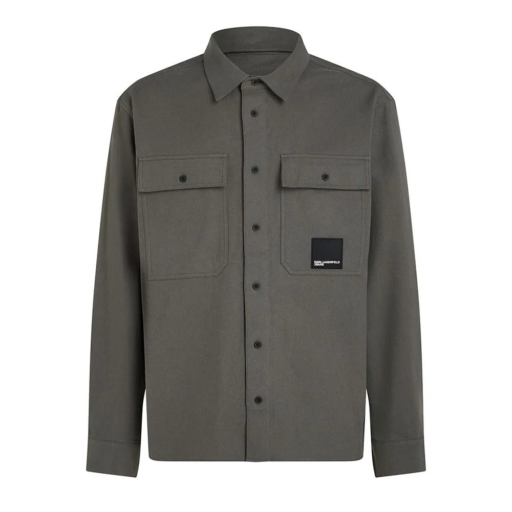 KARL LAGERFELD FLANNEL COTTON OVERSHIRT B4M16008 1