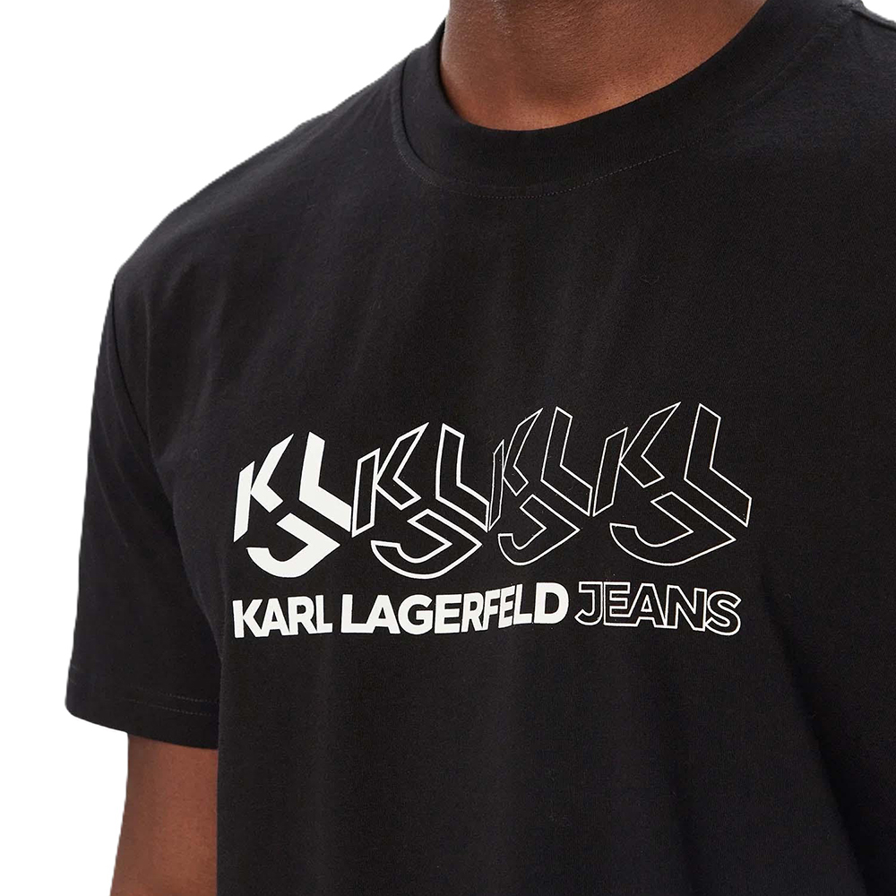 KARL LAGERFELD REG REPEAT MONOGRAM TEE B4M17025 3
